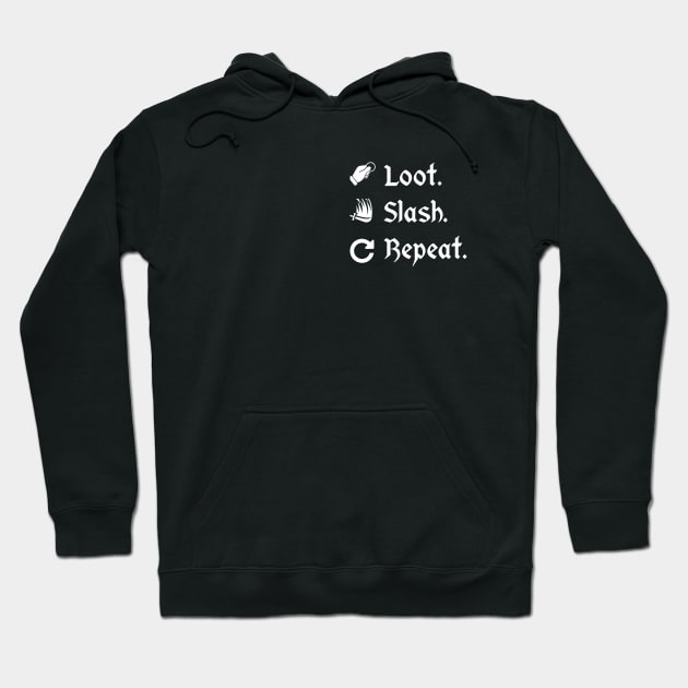 Loot Slash Repeat - Comission Hoodie by Lukasking Tees